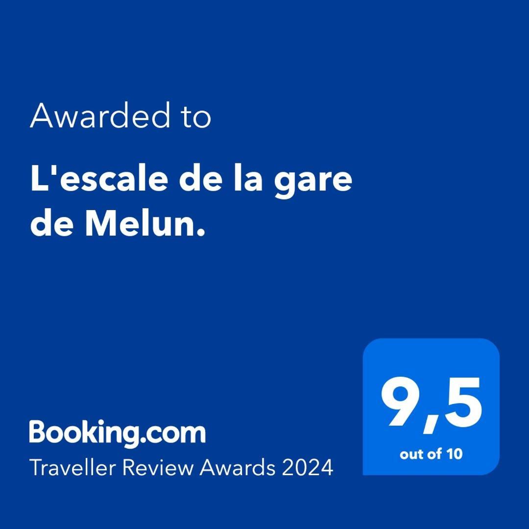 L'Escale, Studio Proche Gare Melun Avec Parking Prive Dammarie-lè-Lys 外观 照片